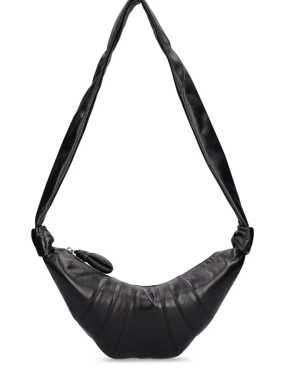 Borsa piccola Croissant in nappa