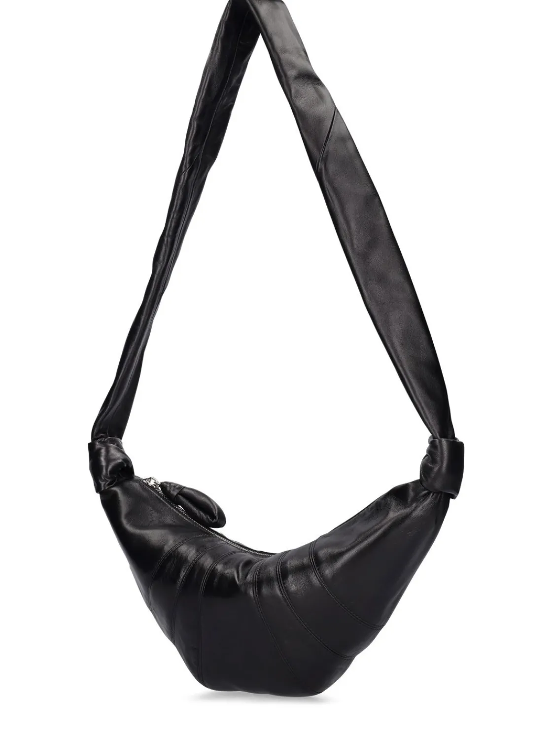 Borsa piccola Croissant in nappa