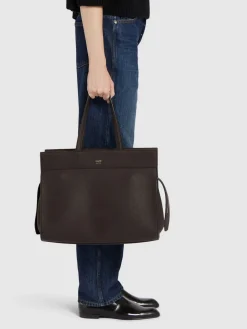 Borsa shopping Crosby in pelle liscia
