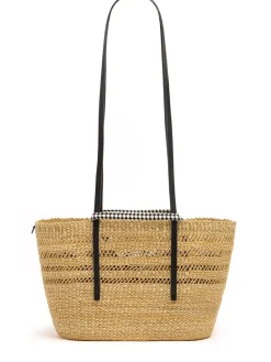 Borsa shopping media Bicro effetto rafia