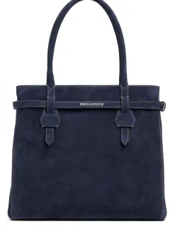 Borsa shopping Twin in camoscio