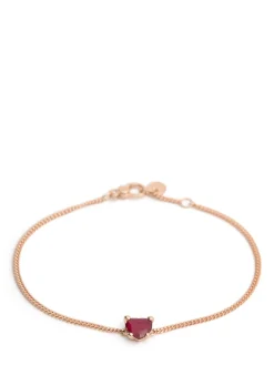 Bracciale in oro 9kt / rubino sintetico