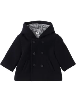 Caban wool blend coat