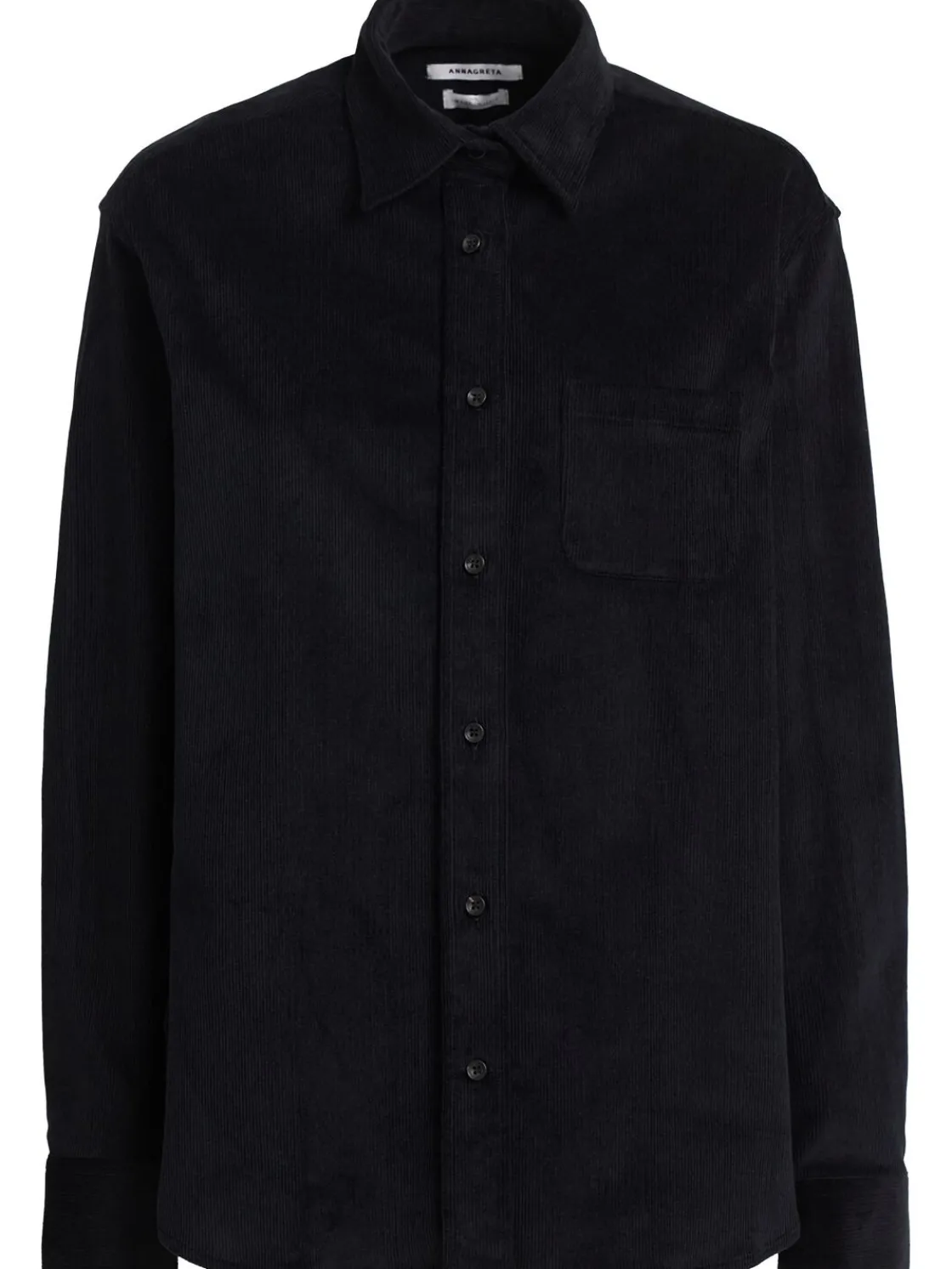 Camicia in cotone a coste Sara