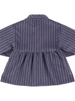 Camicia in cotone a righe