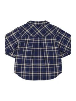Camicia in cotone madras stampato