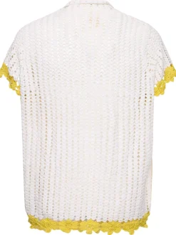 Camicia in crochet di cotone