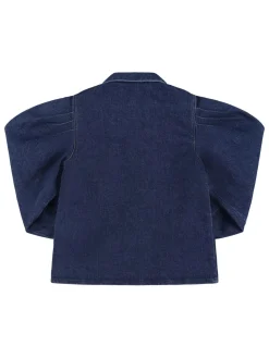 Camicia in denim di misto cotone