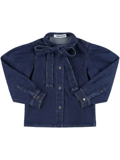 Camicia in denim di misto cotone