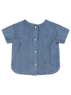 Camicia in lyocell e lino
