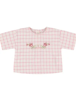 Camicia in misto cotone check
