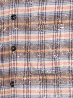 Camicia in misto lana a quadri