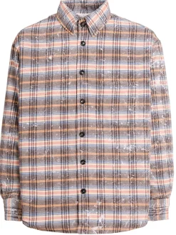 Camicia in misto lana a quadri