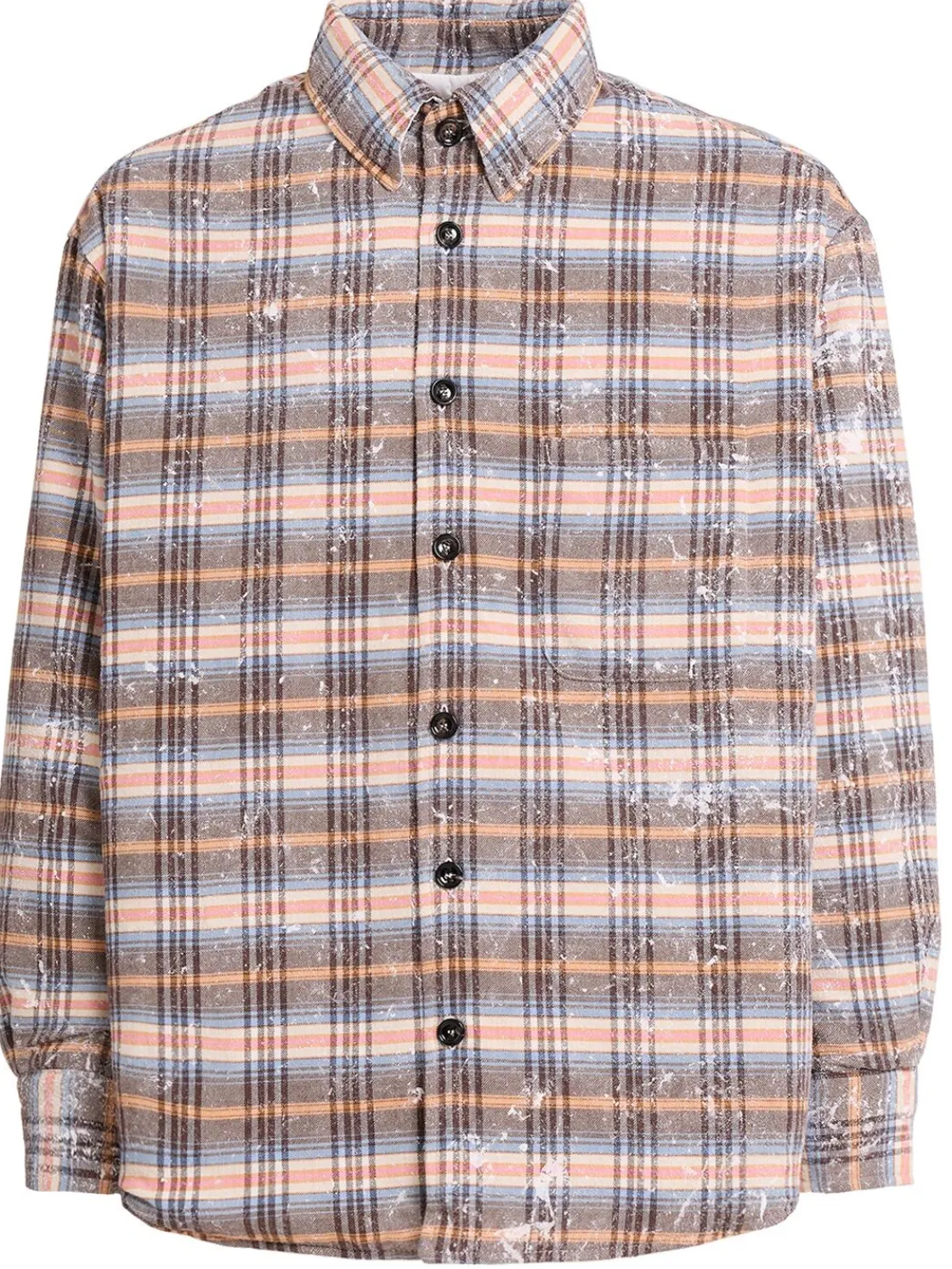 Camicia in misto lana a quadri