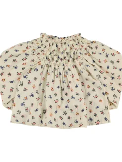 Camicia in mussola di cotone stampata