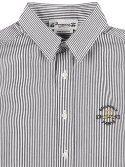 Camicia in popeline di cotone a righe