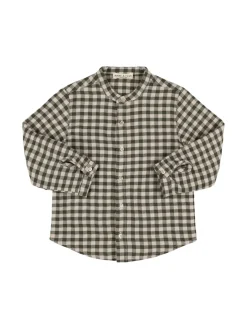 Camicia in popeline di misto cotone check