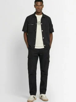Camicia in twill di cotone stretch