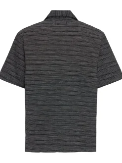 Camicia maniche corte jacquard Gellar