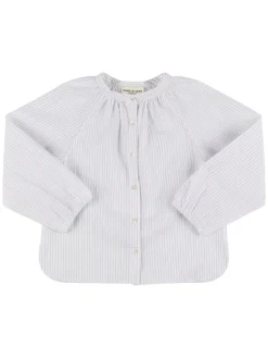 Camicia oversize in misto cotone