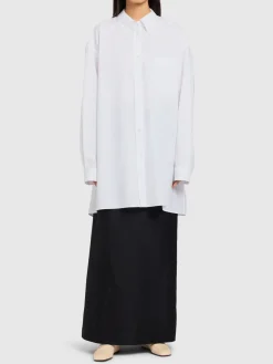 Camicia oversize Victoria in popeline di cotone