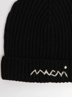 Cappello beanie in maglia di misto lana