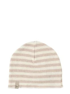Cappello beanie in misto cotone a righe