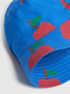 Cappello bucket in cotone stampa Apple