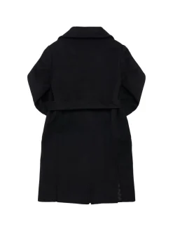 Cappotto in lana con cintura