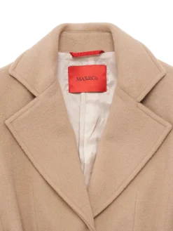Cappotto in lana con cintura