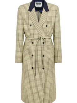 Cappotto in misto lana con cintura