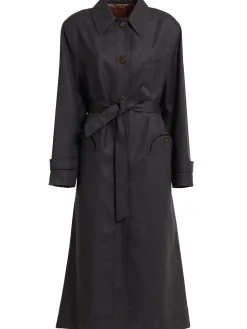 Cappotto lungo Basoto in lana / cintura
