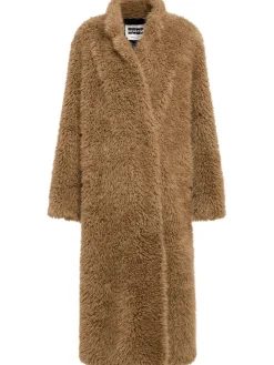 Cappotto lungo in teddy