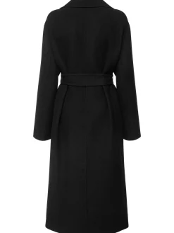 Cappotto lungo Malika in feltro di misto lana
