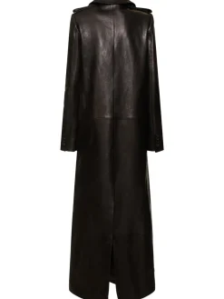 Cappotto lungo Mallory in pelle