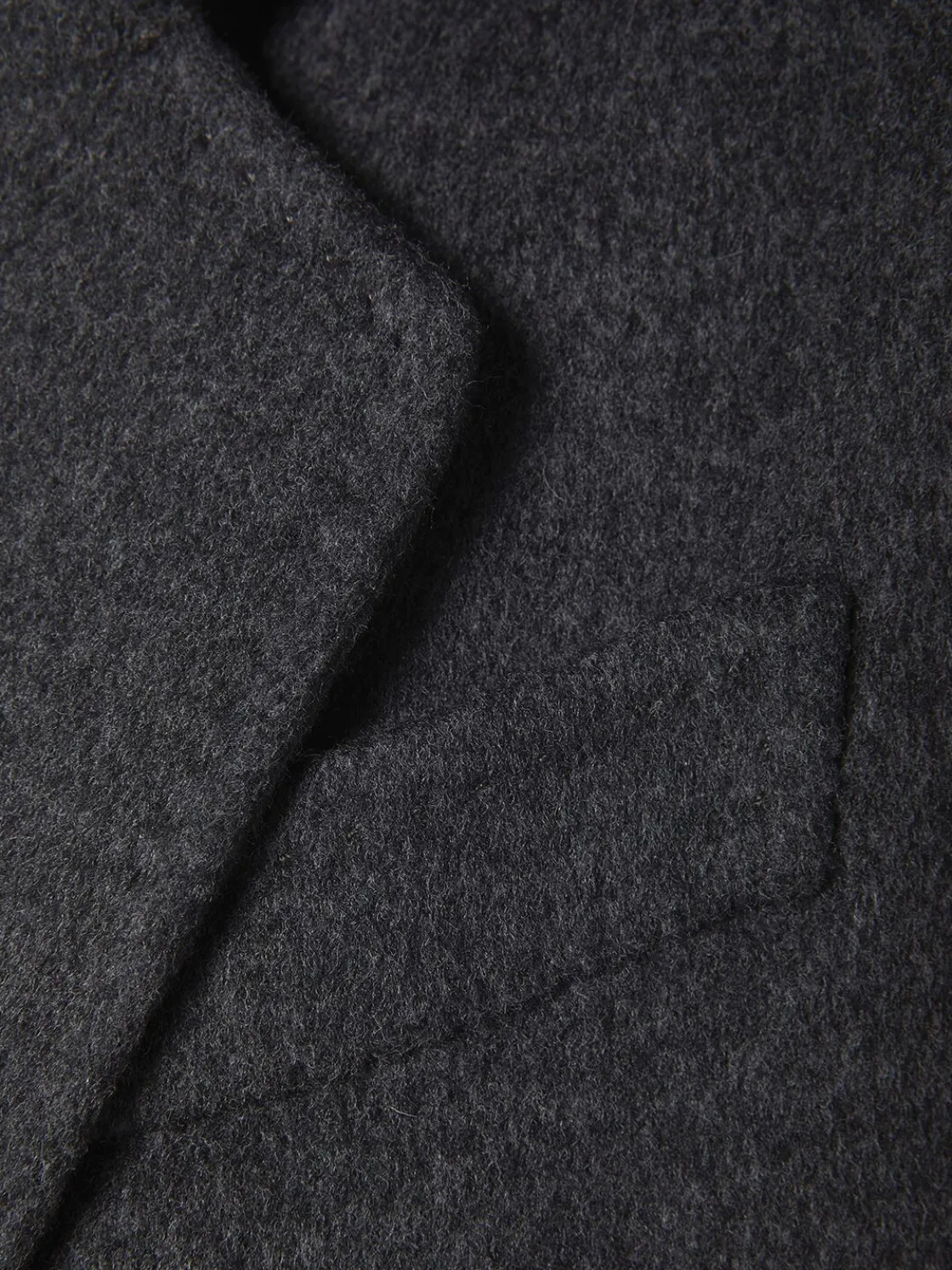 Cappotto monopetto in misto lana