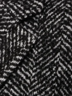 Cappotto Quinn in tweed spigato di misto lana