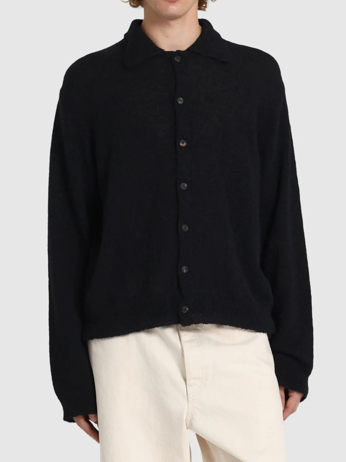Cardigan a maniche lunghe in maglia