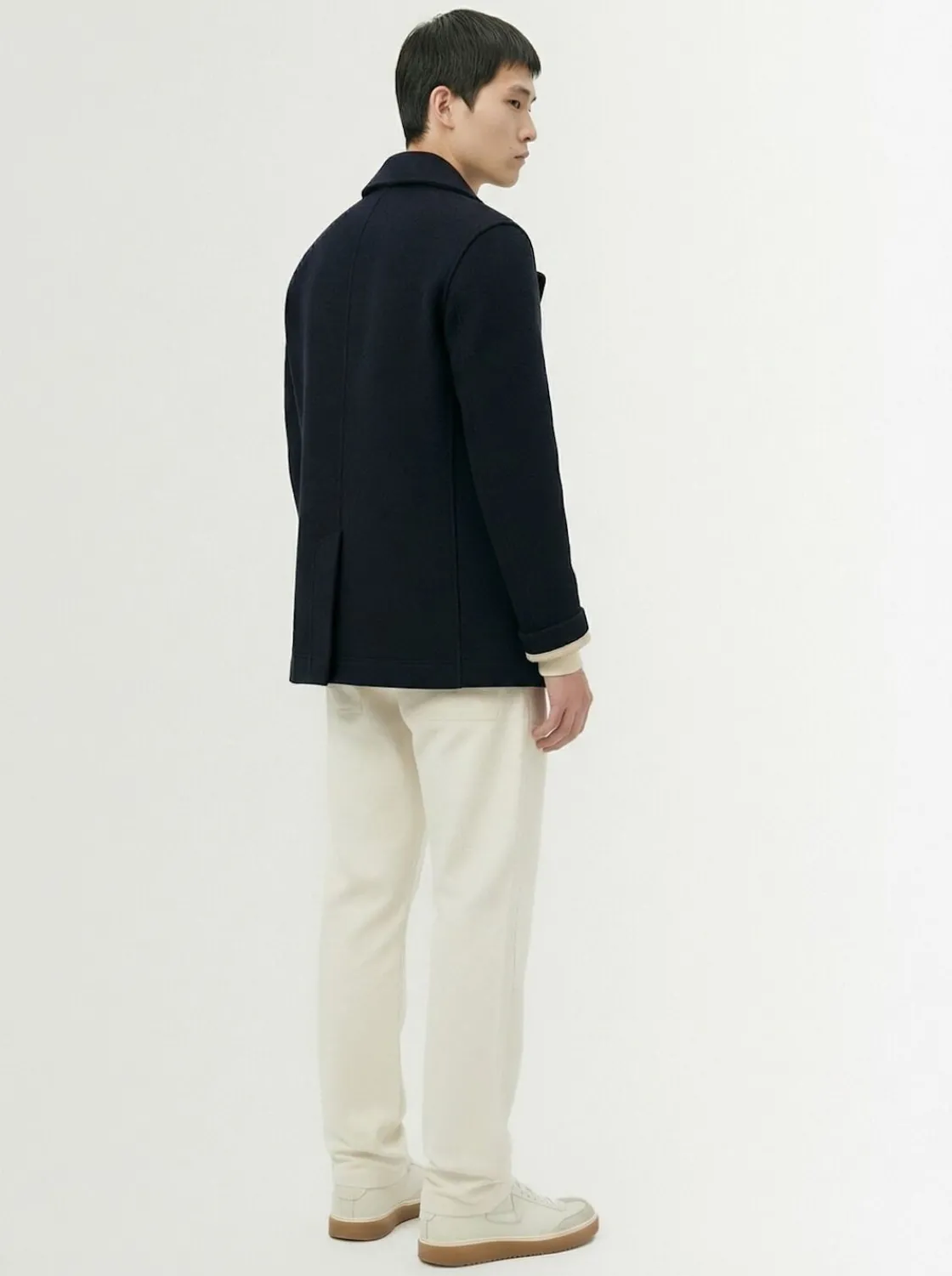 Cardigan in feltro di lana