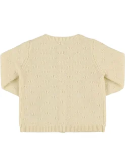 Cardigan in maglia di alpaca e lana