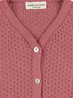 Cardigan in maglia di cotone
