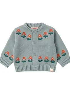 Cardigan in maglia di lana e cotone
