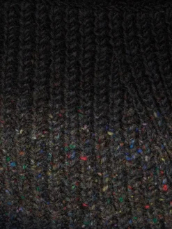 Cardigan in maglia di lana tinta in capo