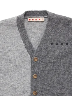 Cardigan in maglia di misto lana