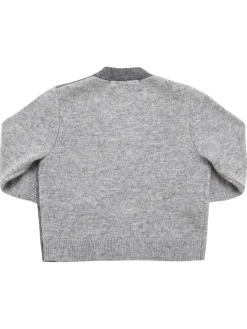 Cardigan in maglia di misto lana