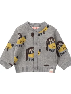 Cardigan in maglia di misto lana