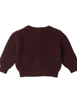 Cardigan in maglia di misto lana