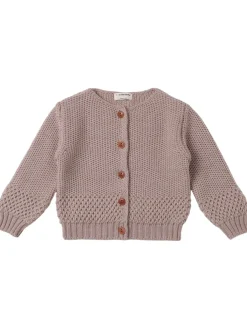 Cardigan in maglia di misto lana