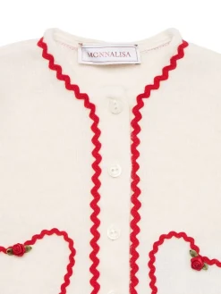 Cardigan in maglia di misto lana