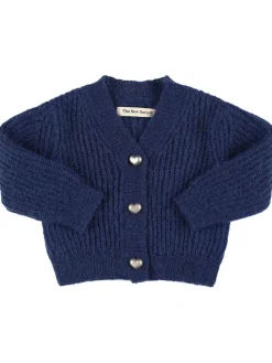 Cardigan in maglia di misto mohair